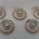 Set of Five cups and saucers,by company Epiag,circa 1920's