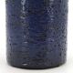 Blue chamotte ceramic roller vase, 1970s