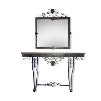 Console and matching mirror in Ironwork of Art