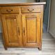 Buffet artisanal  en chêne massif , assemblage traditionnel