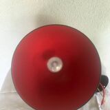 Set of 2 black and red metal lamps, loft style
