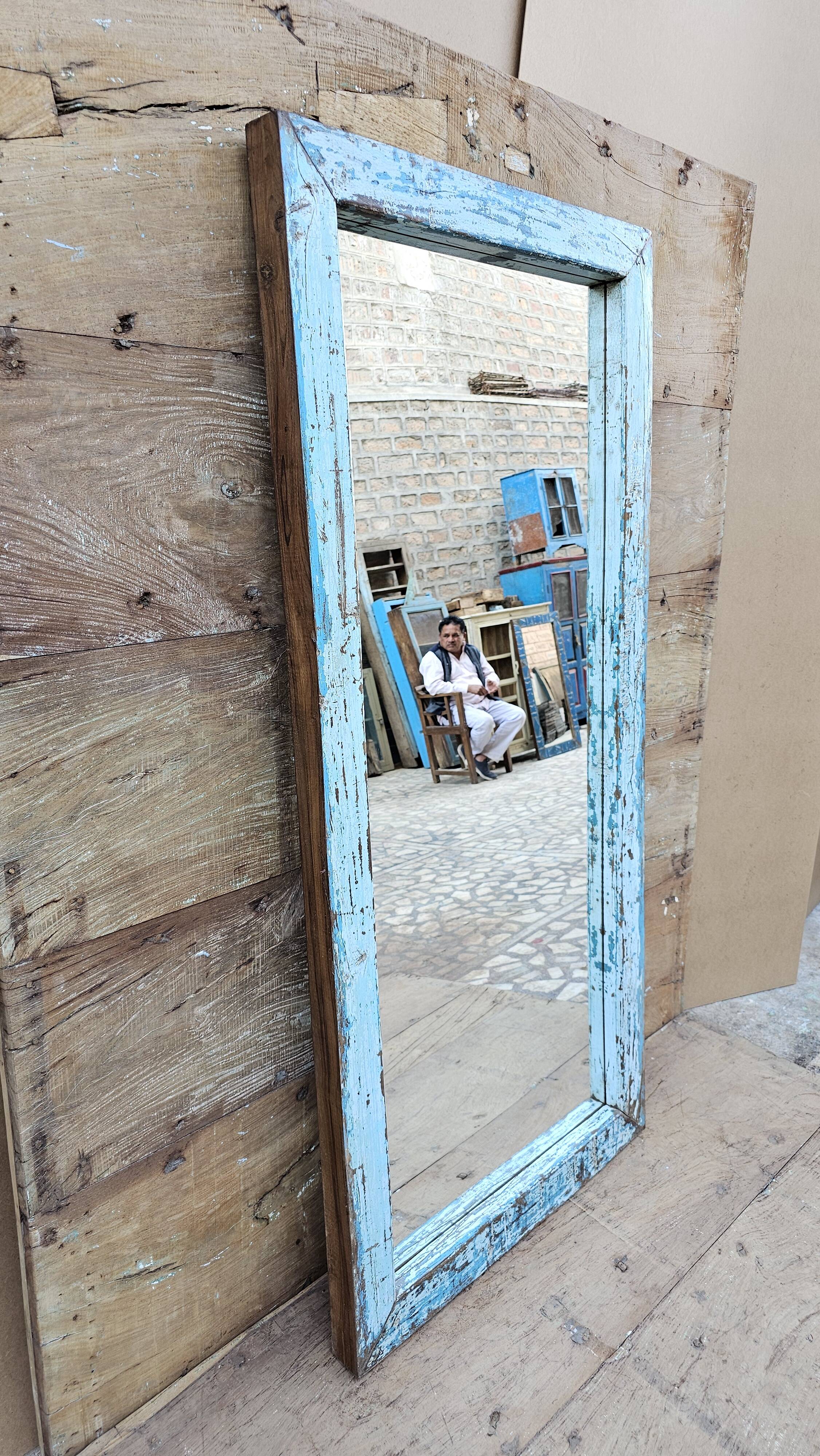 Teak mirror from Burma