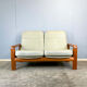 Seating set by Dyrlund, teak and leather, 1960s