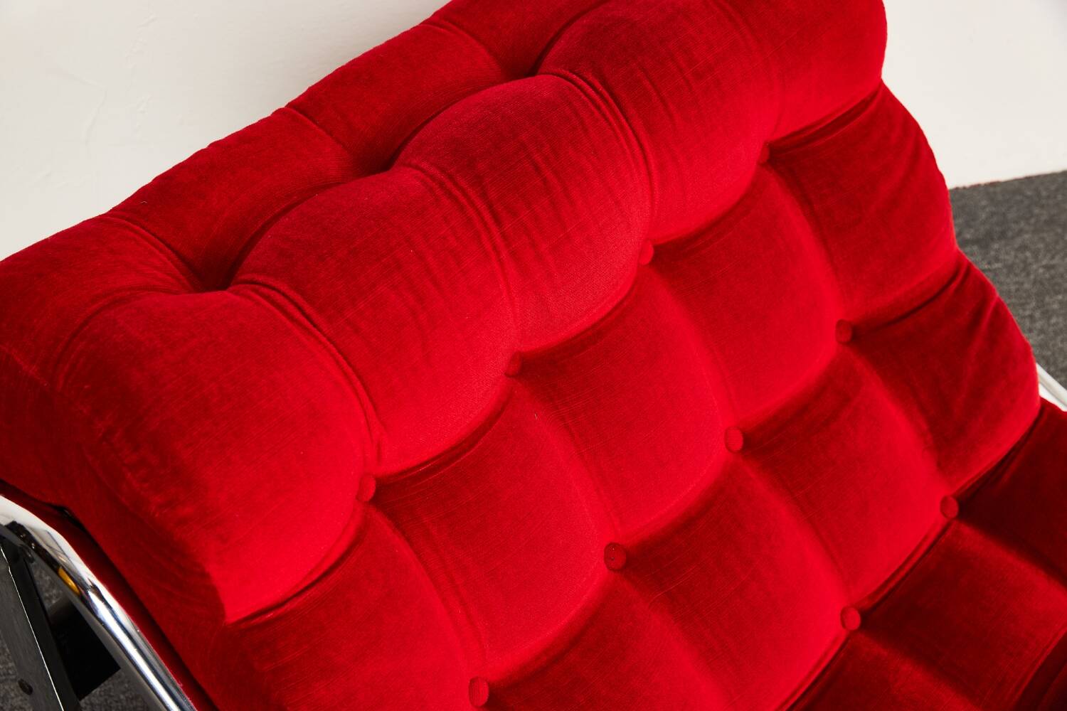 Fauteuil lounge vintage rouge Impala par Gillis Lundgren pour IKEA, Suède, 1970