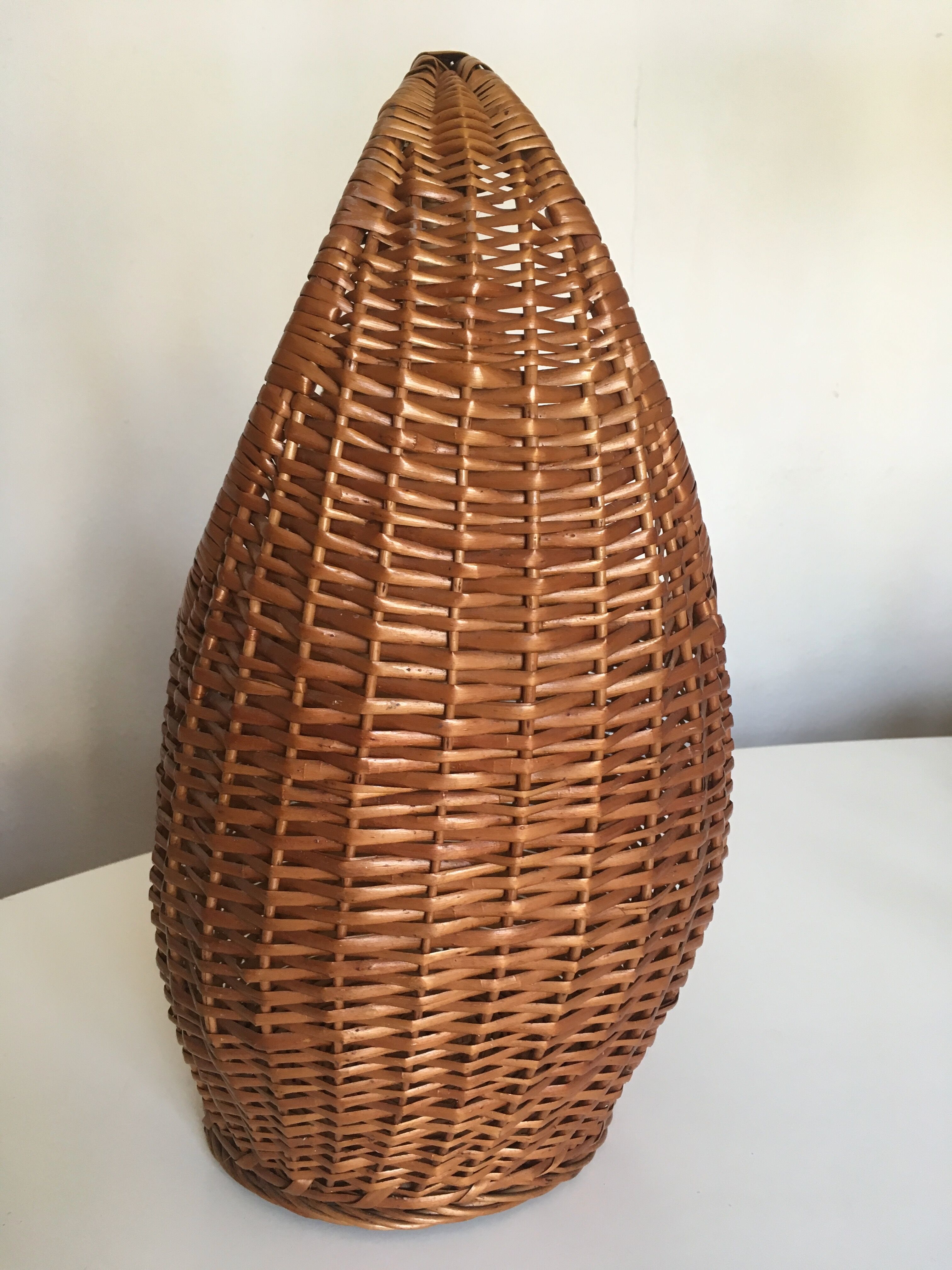 Wicker basket 1960s 45cm