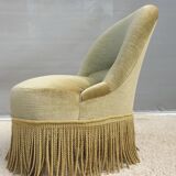 Driver toad velvet iridescent green chamarrée of fringes