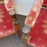 Pair of 19th century Empire armchairs