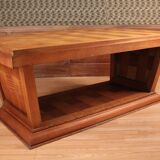 Art deco dining room table with chequered pattern