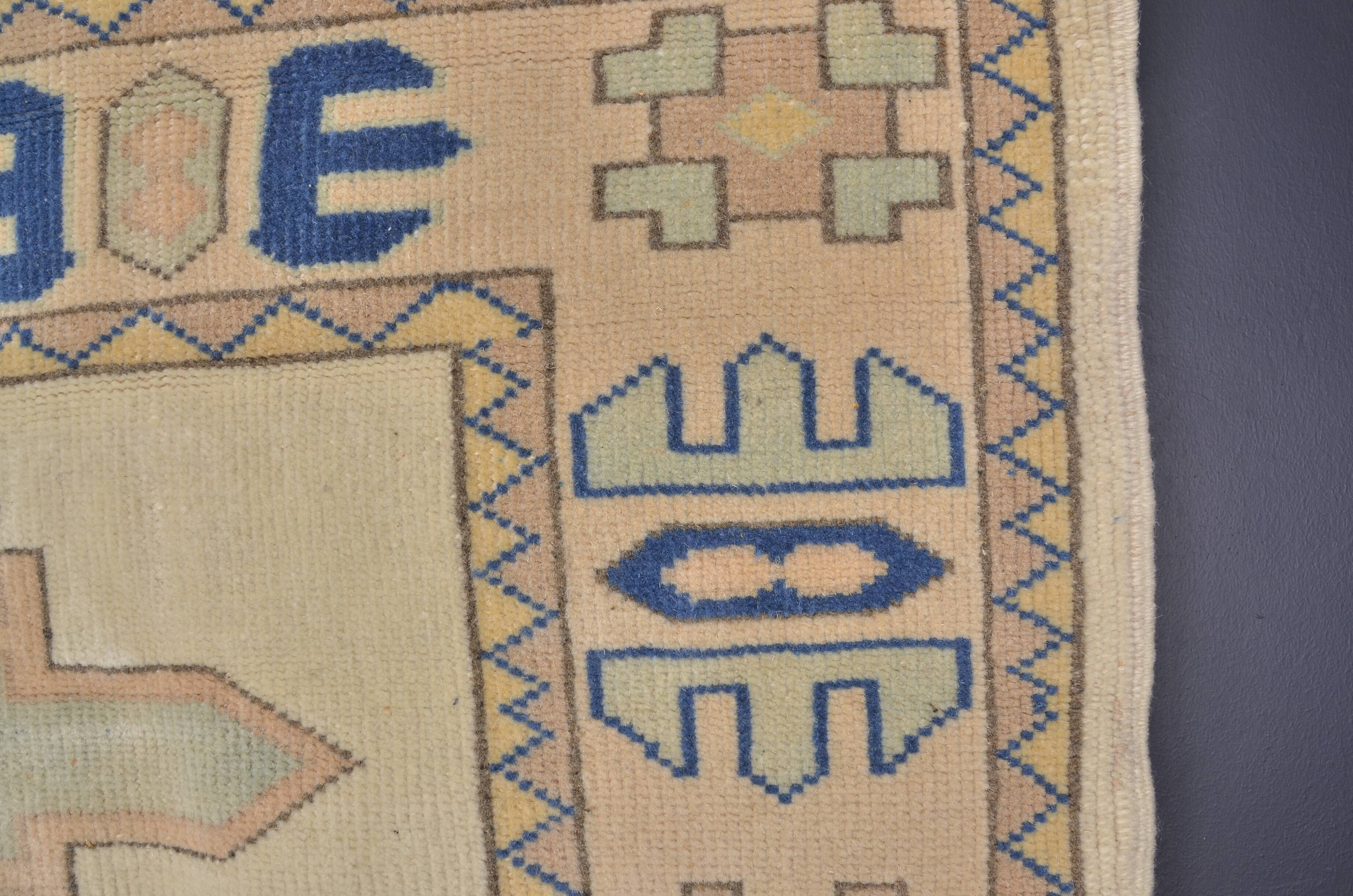 Unique Vintage Neutral Small Rug sku 2380