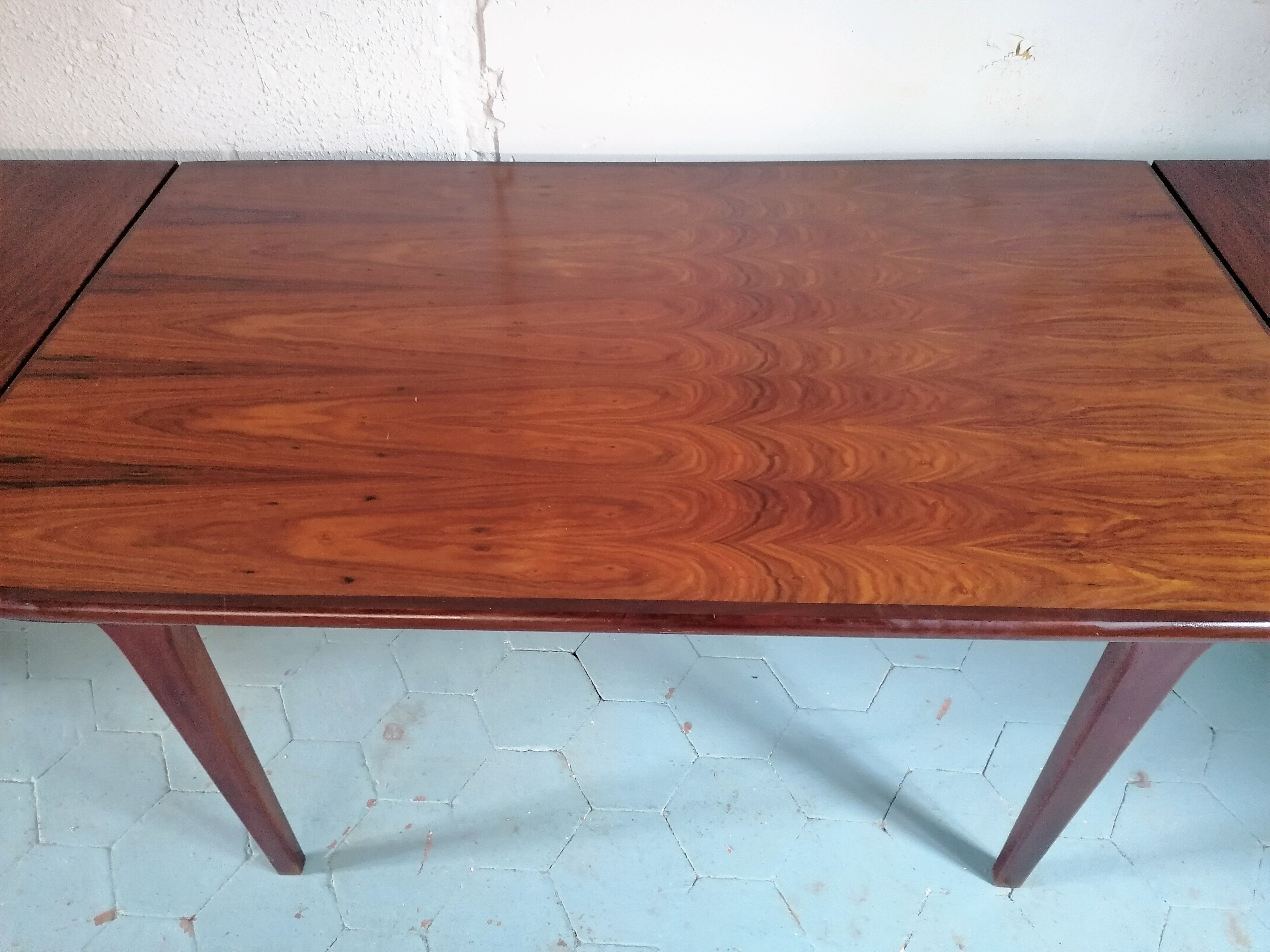 Table teck avec rallonges