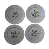 4 Fabiola Digoin Sarreguemines dinner plates