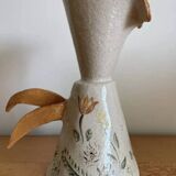 Handcrafted pitcher with floral motif