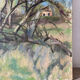 Paysage de forêt, huile sur toile signée Taquoy