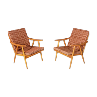 Pair of chairs Thonet, Boomerang model