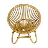 Kid's chair rattan sun shape