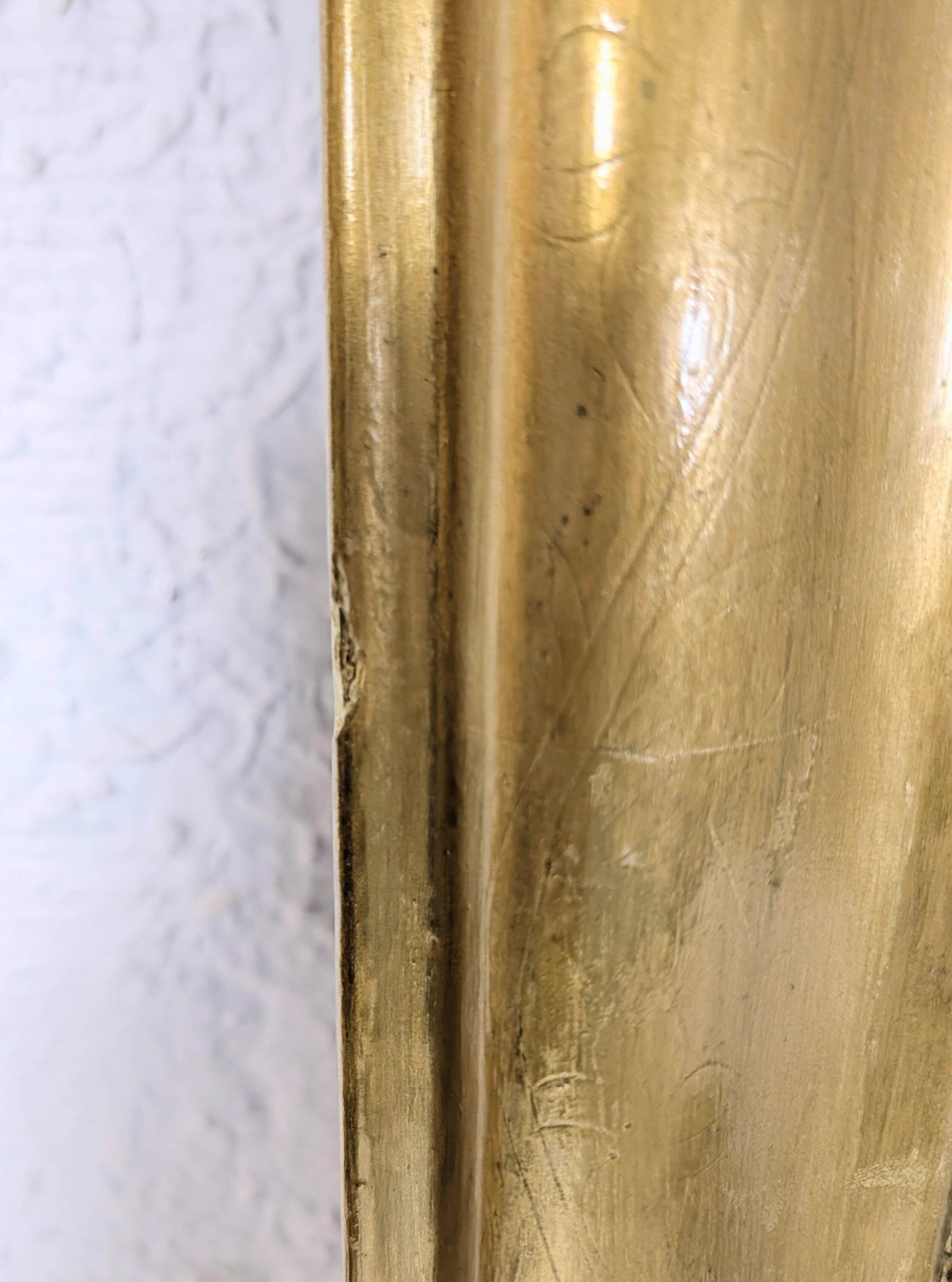 Louis-Philippe gold mirror with beaded moulding 62x92cm