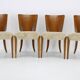 Chaises de Salle à Manger Jindrich Halabala H-214 des années 1950 pour UP Závody, Set de 4