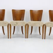 1950s  Jindrich Halabala Dining Chairs H-214 for UP Závody, Set of 4