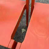Oak stacking chair, 1970s