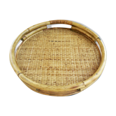 Bamboo and wicker tray