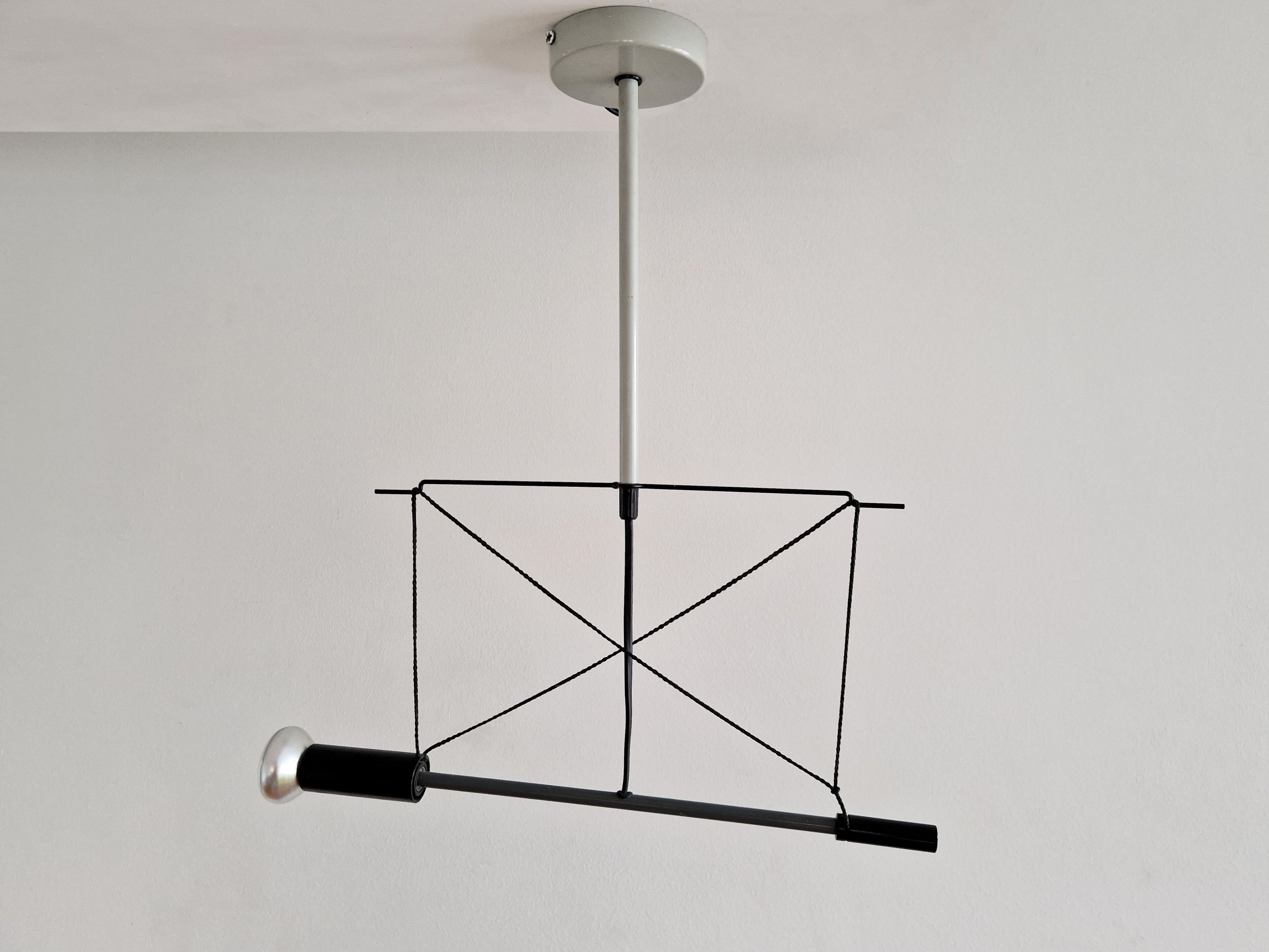 Grey and black 'Spot Torch ST' by Herman Hermsen for Designum, The Netherlands 1982