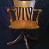American oak desk chair 1920/30 Cosmo Paris