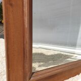 Miroir porte biseauté avec un angle arrondi