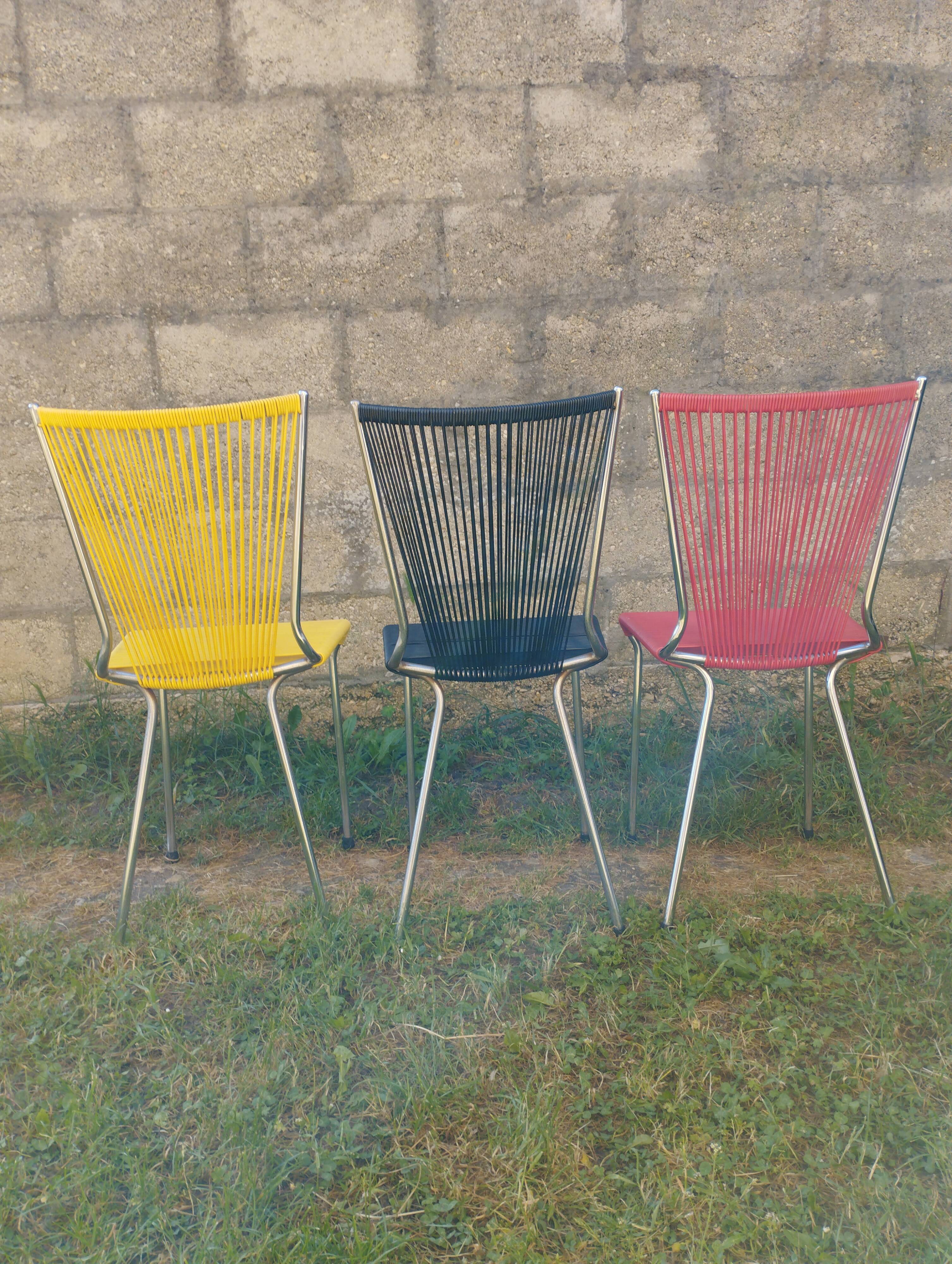 Lot scoubidou chairs