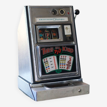 Aristocrat Olympic slot machine "three of a kind" 1960 London - Jackpot mills