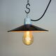 Industrial Red Enamel Pendant Light, 1970s
