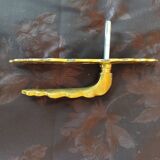 Large bronze door handle with cover plate