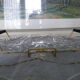 Aperitif servant, sauce, with 3 glass ravines and gold metal support - Design - 60s