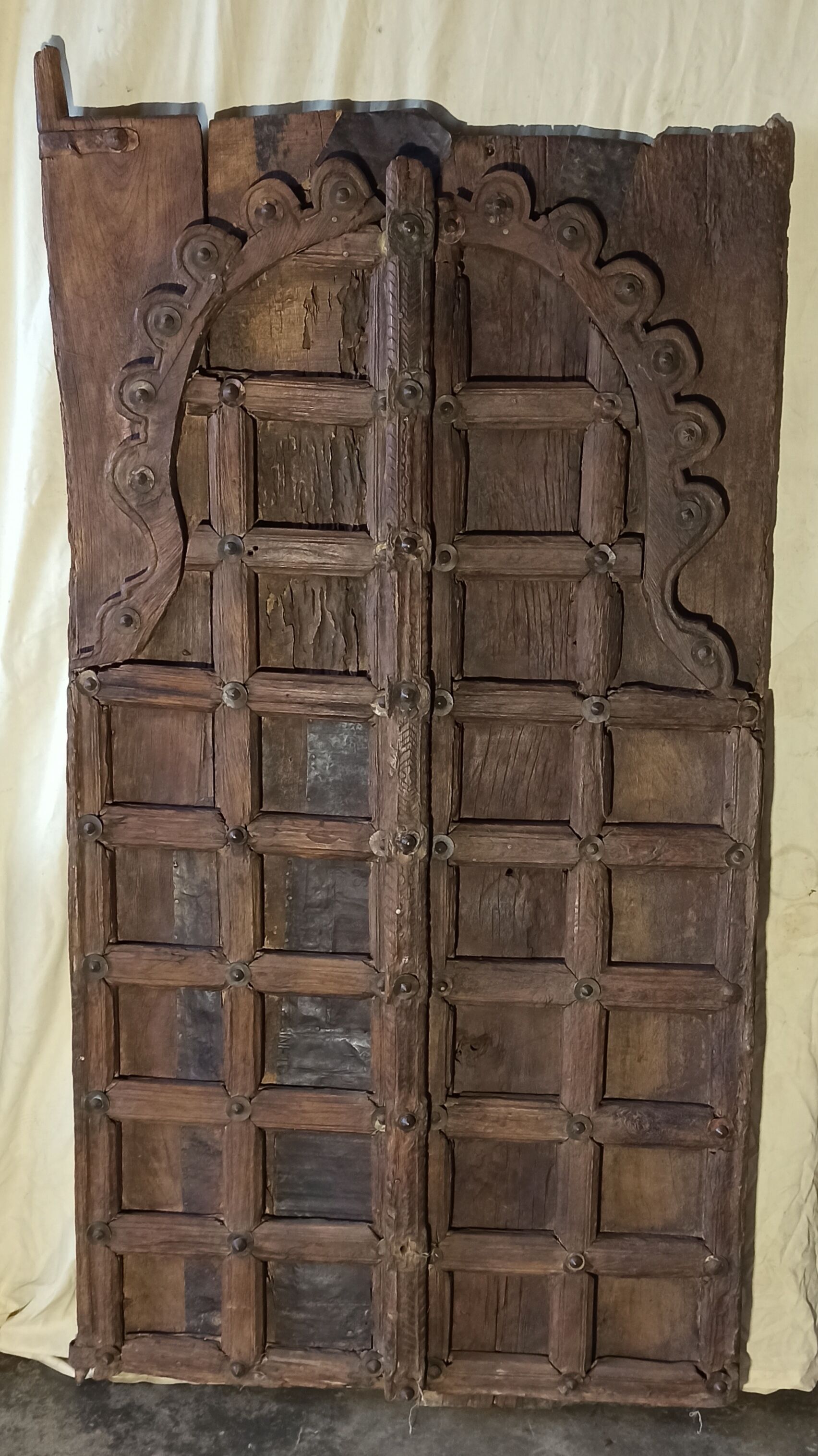 Old wooden door