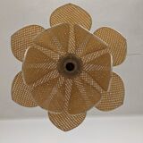 Rattan lotus flower suspension from the 60s/70s