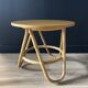 Colonial-style rattan side table