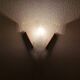 Glass wall lamp, 1980s