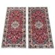 Paire de tapis orientaux 120cm x 60cm