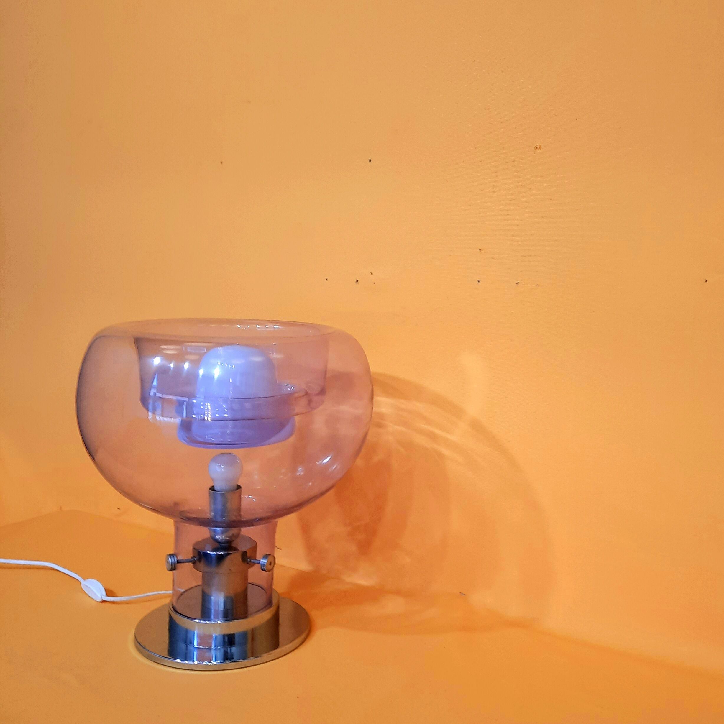 Lampe à poser verre de Murano 1970