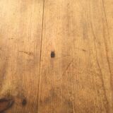 Pine plank top and oak farmhouse table with single drawer 185/96- 74 h