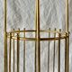 Vintage gold metal umbrella stand