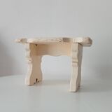 Antique carved solid wood stool