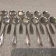12 silver-plated metal ice cream scoops by Ercuis, Art Deco style