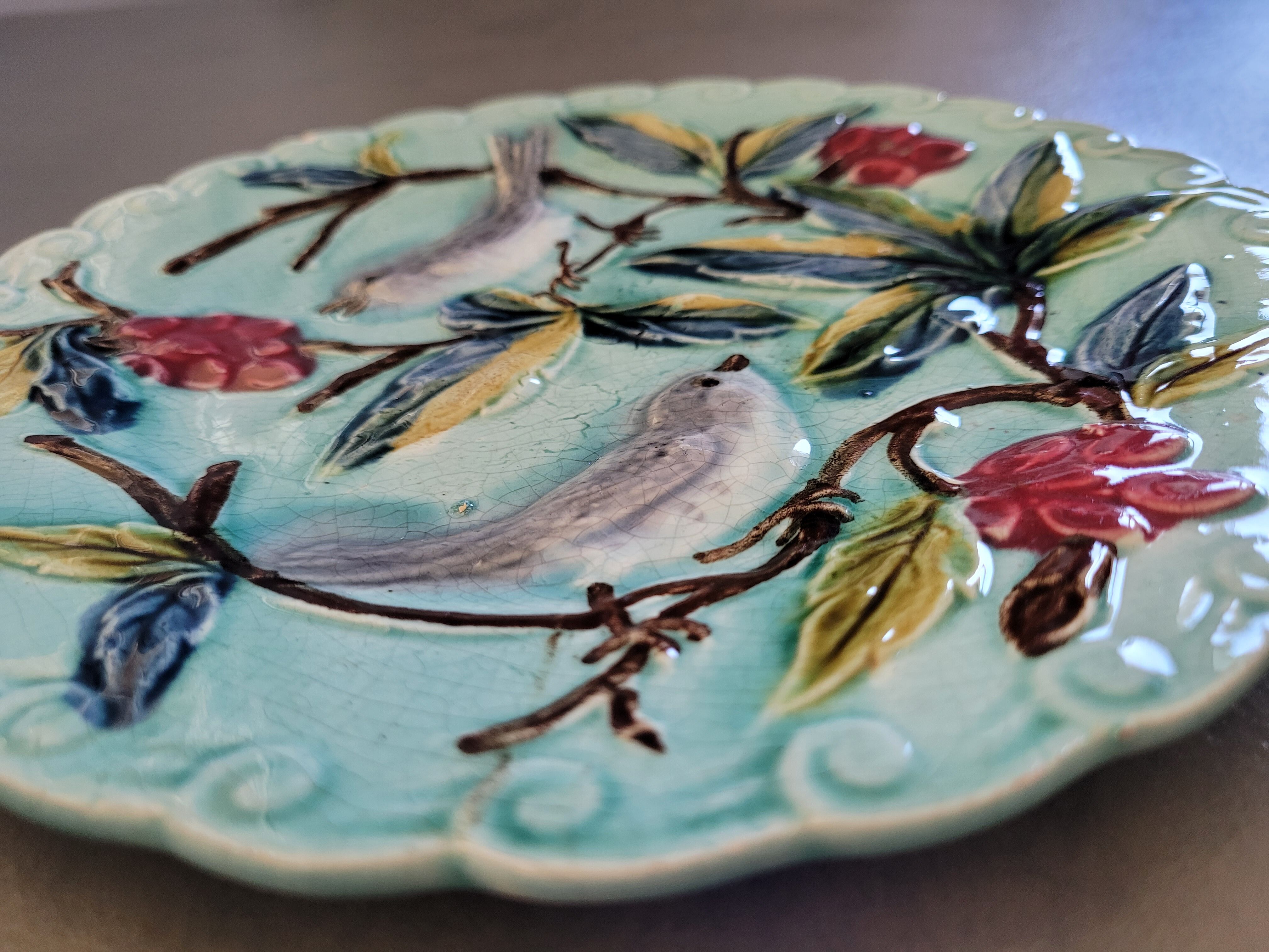 1970 dabbling dessert plate