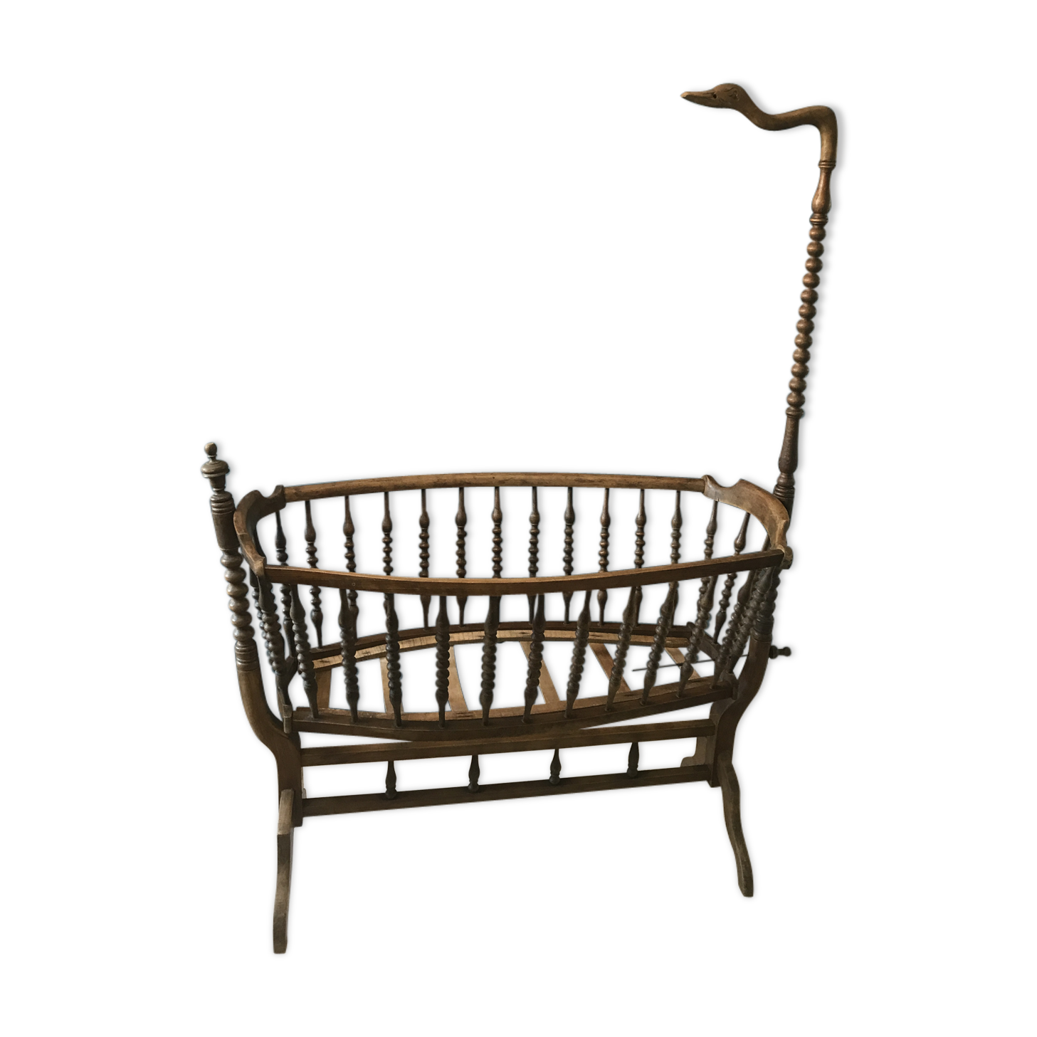 Former cradle gooseneck wooden early twentieth