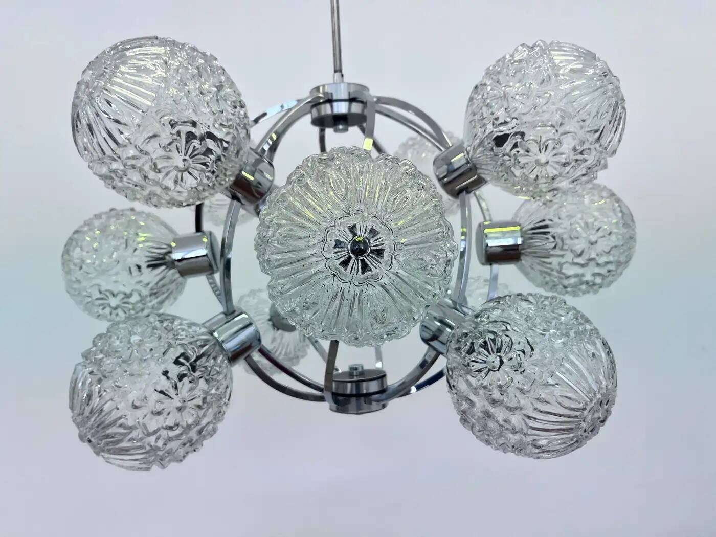Large Galaxy Space Age Sputnik Chandelier by Richard Essig - Germany, 1970s