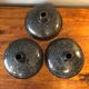 Set of 3 enamelled tin blinds