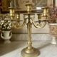 Golden bronze chandelier