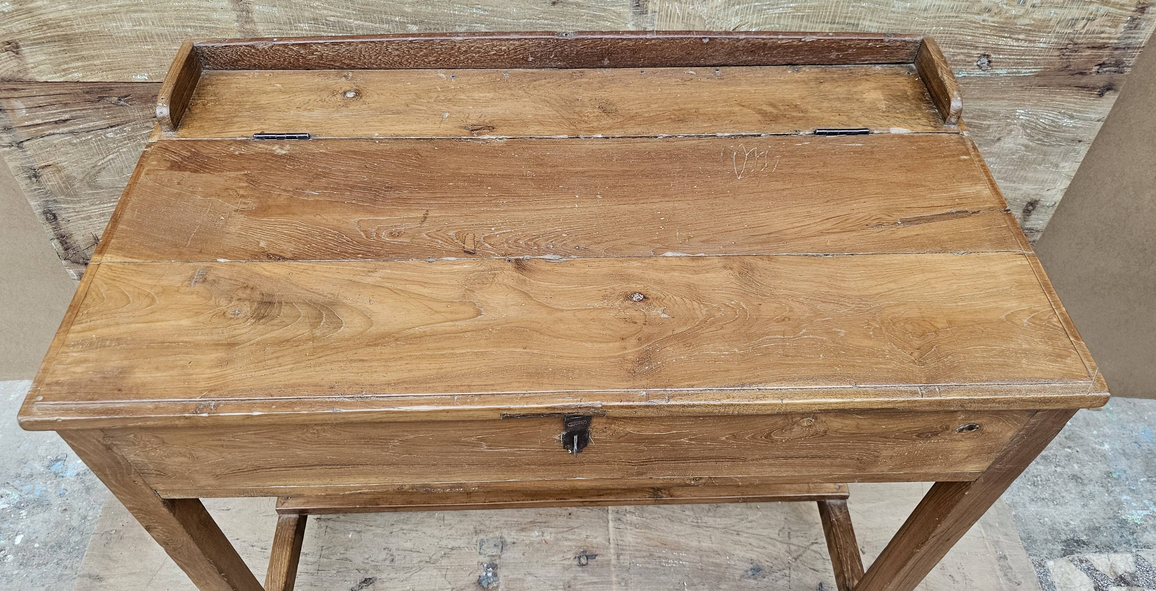 Old desk - Burmese teak desk