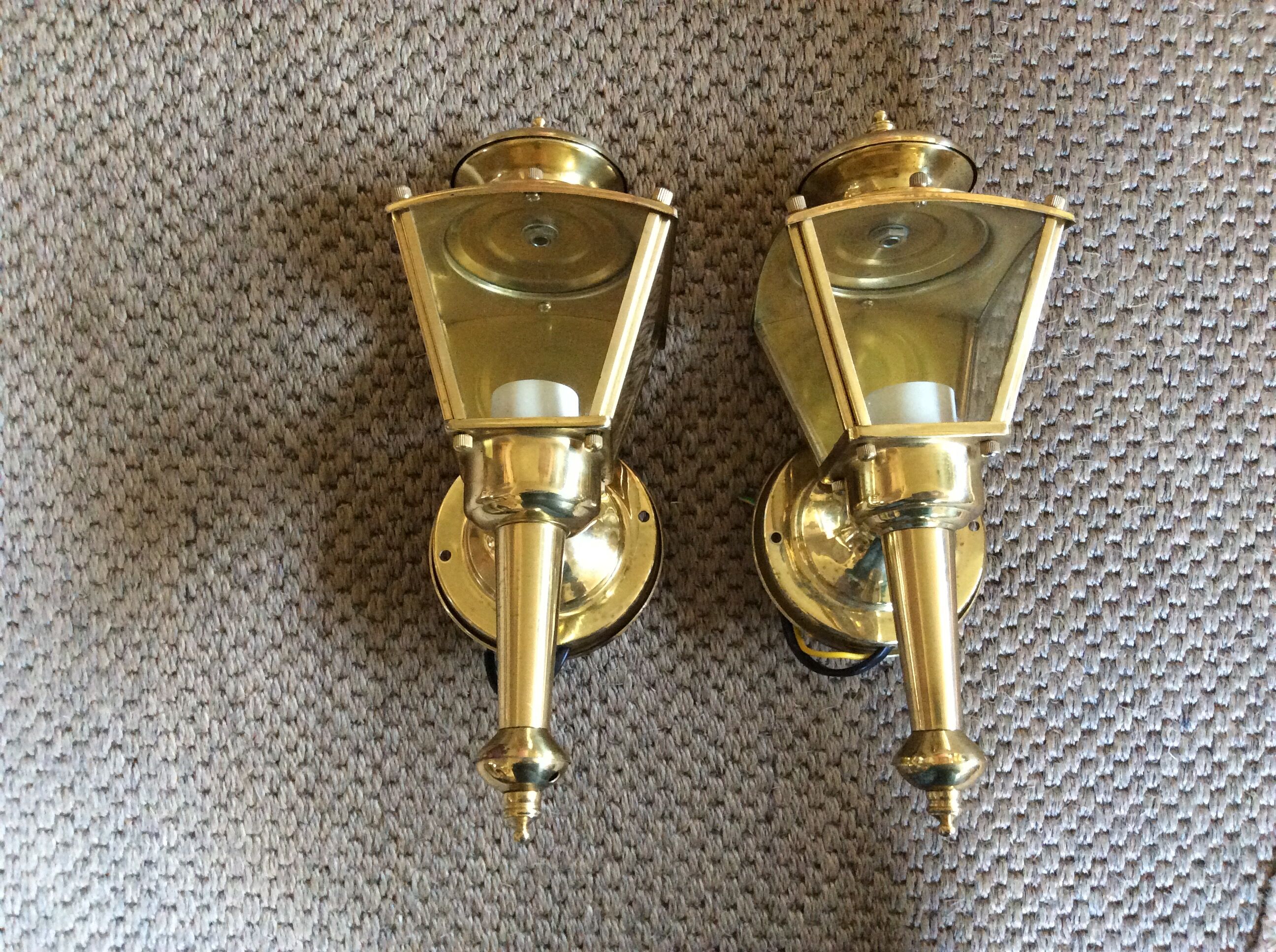 Pair of lantern sconces