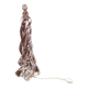 Lamp foot in twisted Sèvres crystal 1960